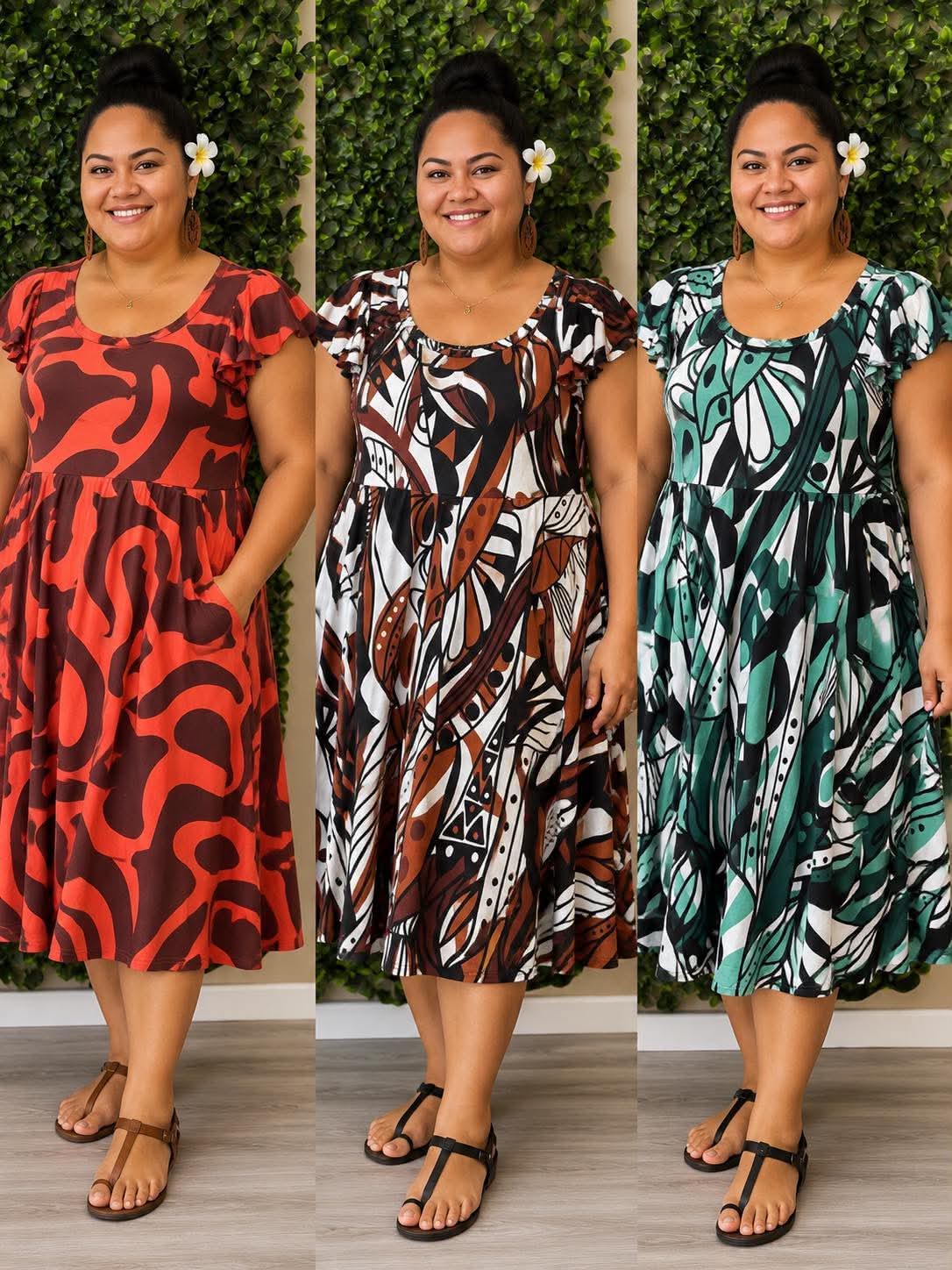 Pualele Flaired Dresses